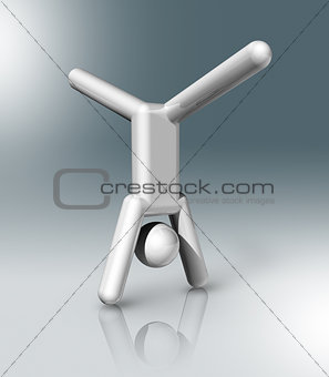 Gymnastics Artistic 3D symbol, Olympic sports