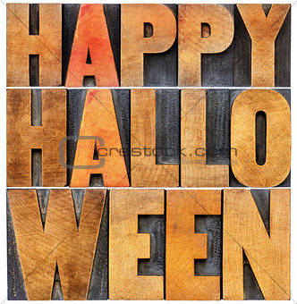 Happy Halloween word abstract