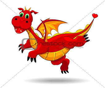 Cute funny dragon
