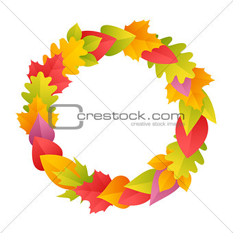 Colorful Autumn Wreath