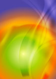 Bright iridescent abstract wavy background