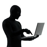 thief criminal computer hacker silhouette