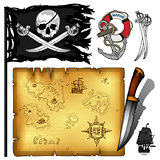 marine theme icons set