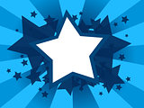 Abstract background with star shapes