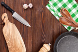 Cooking utensil on wooden table