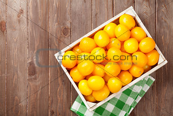 Yellow tomatoes box