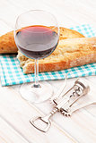 Red wine and bread