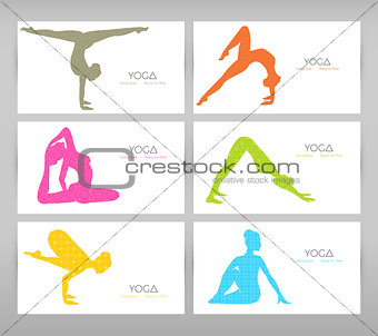 Women doing yoga asanas