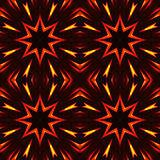 Abstract seamless pattern, fiery stars