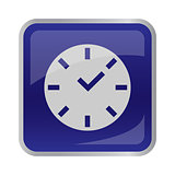 Clock icon on square button