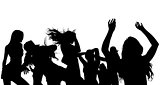 Dancing Crowd Silhouette