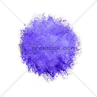 Colorful watercolor violet drop