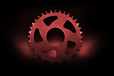 Red Bicycle chainring