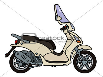 Cream scooter