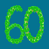 Figure sixty 60 anniversary celebration tropical island
