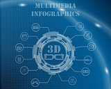 Multimedia Infographic Template
