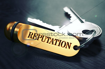 Reputation written on Golden Keyring.