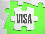 Visa - Jigsaw Puzzle with Missing Pieces.