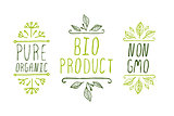 Organic product labels.
