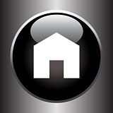 House icon on black button