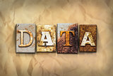 Data Concept Rusted Metal Type