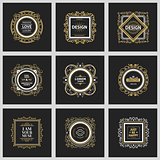 Monogram  luxury logo  template