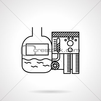 Line vector icon for sewage treatment