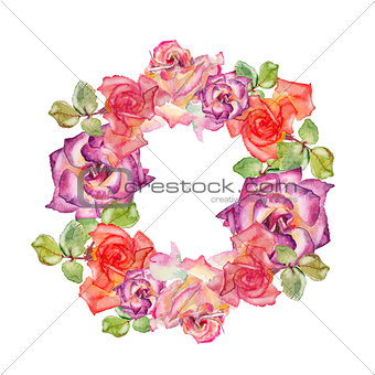 Floral wreath illustration