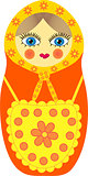 Matryoshka in a yellow apron