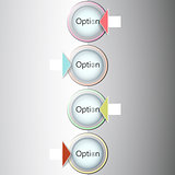 Abstract light numbered circles infographic design with your text and light background  Eps 10 vector illustration  can be used for workflow layout, diagram, chart, number options, web design.