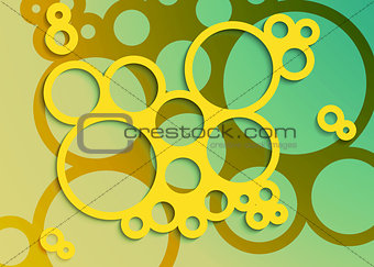Set of Bright Abstract Circles Frames Design Elements, cosmetics, soap, shampoo, perfume, medical, label background, vector illustration
