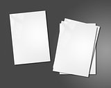 white booklets mockup template