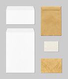 envelopes mockup template, grey background