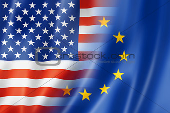 USA and Europe flag