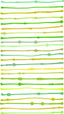 liquid organic green yellow stripe lines pattern over white