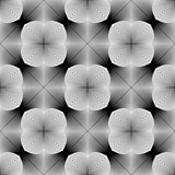 Design seamless monochrome illusion pattern