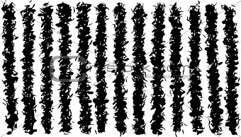 grunge irregular black lines pattern over white