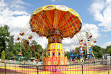 Carousel at amusement park