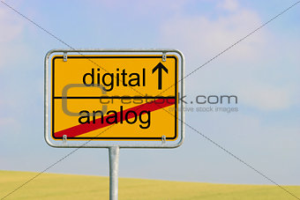 Sign digital analog