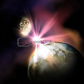 3D space background