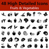 Fruits and Vegetables Smooth Icons