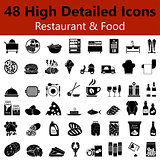 Restaurant and Food Smooth Icons