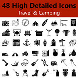Travel and Camping Smooth Icons
