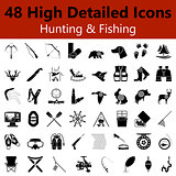Hunting and Fishing Smooth Icons 