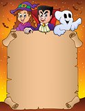 Parchment with Halloween topic 9