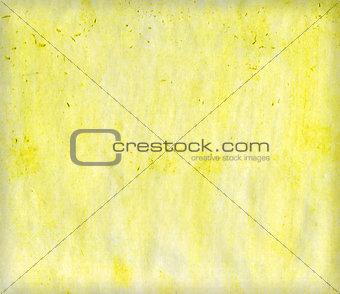 Yellow abstract watercolor paper