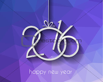 2016 Happy New Year Background for your Christmas