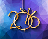 2016 Happy New Year Background for your Christmas
