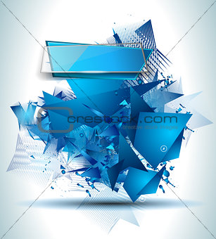Abstract Background with Shapes Explosion For Cover,