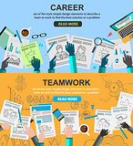 Design Concepts for team work and career, financial management